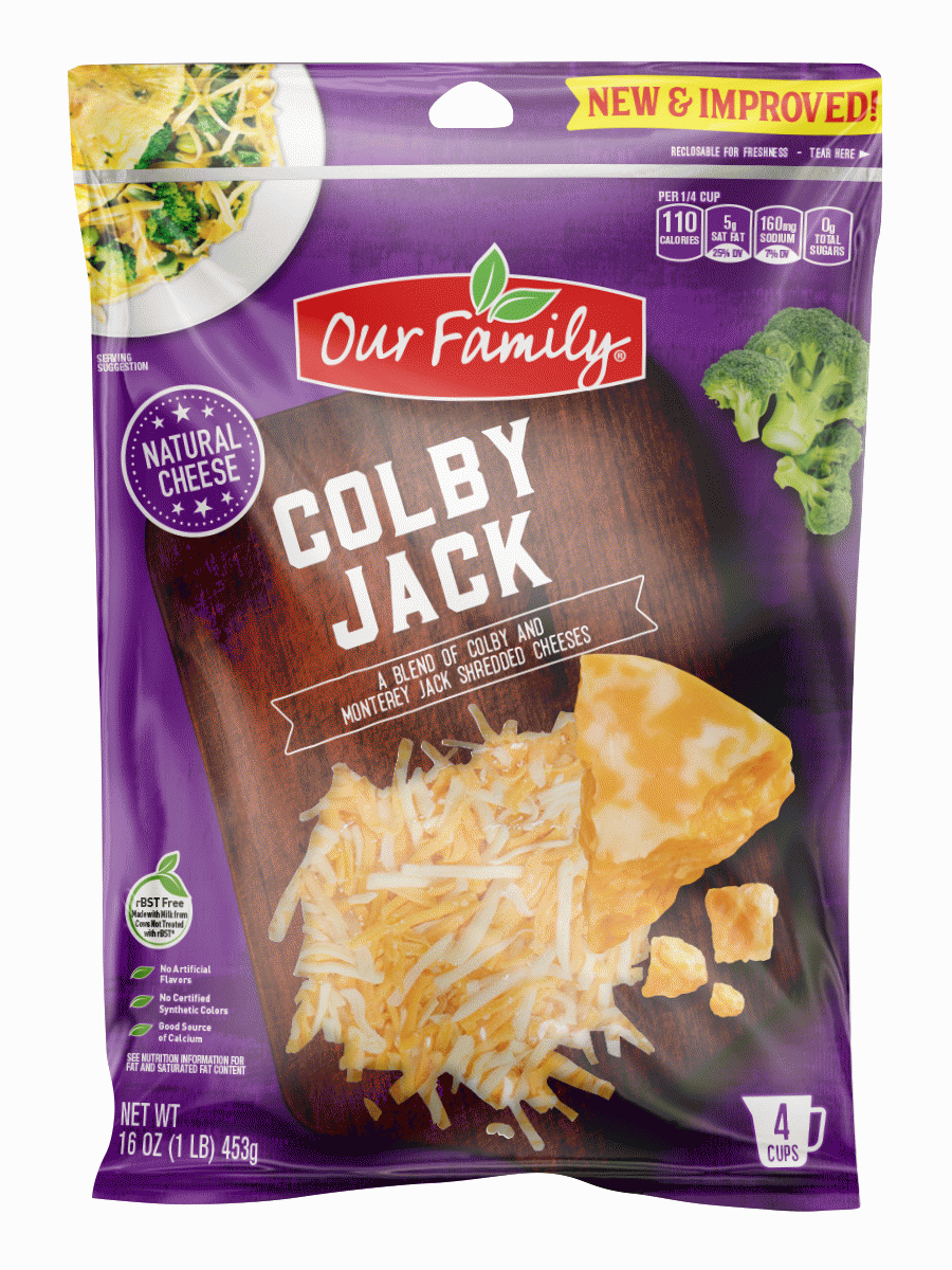 Our Family Natural colby jack shredded cheese, 4-cups Full-Size Picture